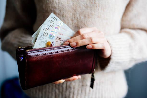 Money inside purse